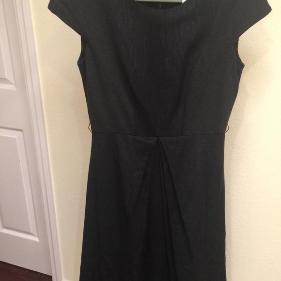 Weekend Maxmara-Charcoal-Grey Short Sleeve Dress - Picture 6 of 8